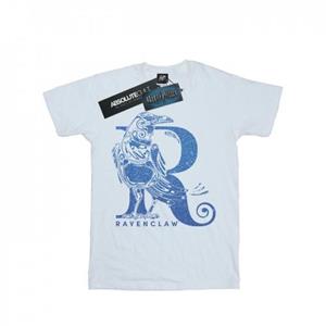 Harry Potter jongens Ravenklauw glitter T-shirt 12-13 wit