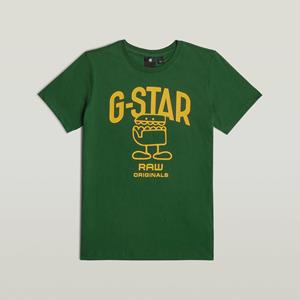 G-Star RAW Jongens T-Shirt Comic - Groen - jongens