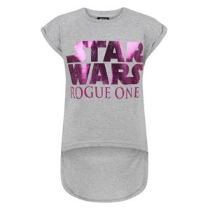 Star Wars gemêleerd T-shirt met korte mouwen voor meisjes 11-12 grijs