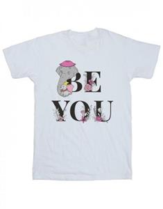 Disney meisjes Dumbo Be You katoenen T-shirt 3-4 Years wit