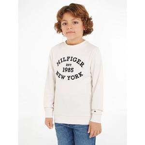 Tommy Hilfiger Sweatshirt MONOTYPE FLOCK REG SWEATSHIRT Baby tot 2 jaar, met frontprint, ronde hals, lange mouwen