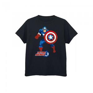 Captain America Boys het eerste Avenger T-shirt 7-8 Years wit