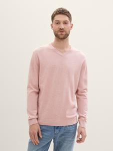 Tom Tailor Gebreide pullover met labelstitching, model 'BASIC'