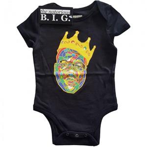 Pertemba FR - Apparel Biggie Smalls Baby Crown Babygroei 0-3 Months zwart