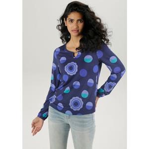 Aniston SELECTED Shirt met lange mouwen met verbergende elastieken
