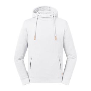 Russell Adults unisex puur organisch sweatshirt met hoge kraag en capuchon XS donker olijfgroene kleur