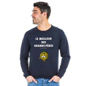 Monsieur Madame Herensweater - HET BESTE VAN GROOTVADERS 2 XS marineblauwe kleur