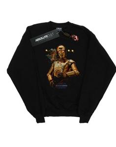 Star Wars Mens The Rise Of Skywalker C-3PO And Babu Frik Sweatshirt L zwart