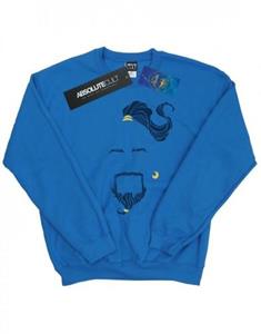 Disney Boys Aladdin Movie Genie Blue Face Sweatshirt 12-13 wit