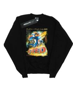 Disney Boys Big Hero 6 Fred Anime Poster-sweatshirt 12-13 zwart