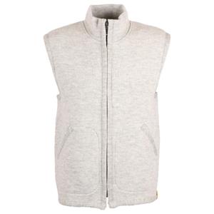 Albmerino - Bodywarmer Vilt met Opstaande Kraag - Wollen bodywarmer, grijs/wit