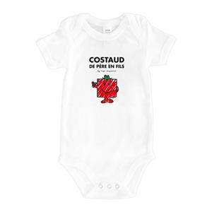 Monsieur Madame STERKE VADER OP ZOON bodysuit 3/6 mois wit