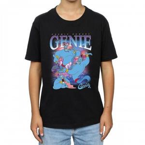 Aladdin Boys Genie Montage Cotton T-Shirt 12-13 zwart
