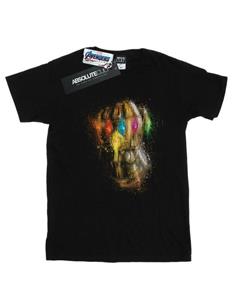 Marvel Boys Avengers Endgame Infinity Gauntlet Splatter T-shirt 12-13 zwart