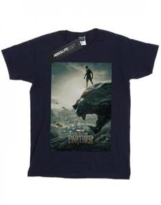 Marvel jongens Black Panther poster T-shirt 12-13 wit