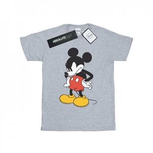 Disney Jongens Mickey Mouse Angry Look Down T-shirt 7-8 Years wit