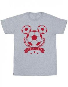 Disney jongens Mickey voetbalhoofd T-shirt 5-6 Years wit