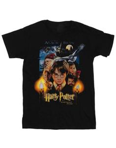 Harry Potter Girls The Sorcerer's Stone Poster katoenen T-shirt 12-13 zwart