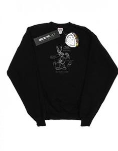Looney Tunes Heren Bugs Bunny Tekening Instructie Sweatshirt M wit