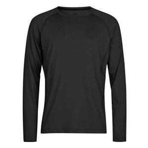 Tee Jays Heren CoolDry T-shirt met lange mouwen L zwart