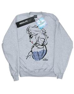 Disney Frozen Elsa Sketch Mono-sweatshirt voor meisjes 12-13 grijs