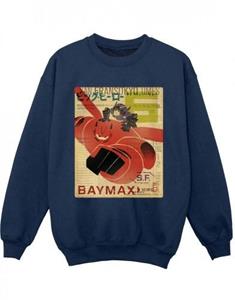 Disney Boys Big Hero 6 Baymax Flying Baymax Krant Sweatshirt 5-6 Years wit