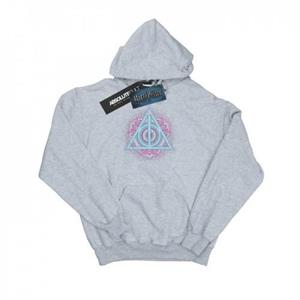 Harry Potter jongens neon doodsrelieken hoodie 5-6 Years wit