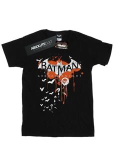 DC Comics jongens Batman Arkham Knight Halloween logo kunst T-shirt 12-13 zwart