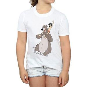 Pertemba FR - Apparel Jungle Book meisjes Mowgli en Baloo katoenen T-shirt 12-13 wit