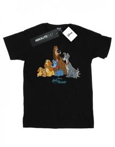 Disney Girls Lady en de Vagebond Classic Group katoenen T-shirt 9-11 Years wit