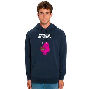 Monsieur Madame Sweat à capuche Homme - MONSIEUR GLOUTON XS marineblauwe kleur