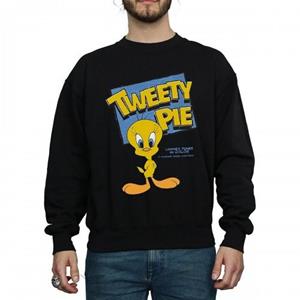 Looney Tunes Heren klassiek Tweety katoenen sweatshirt L zwart
