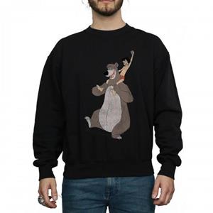 Pertemba FR - Apparel Jungle Book Heren klassiek Mowgli en Baloe katoenen sweatshirt L zwart