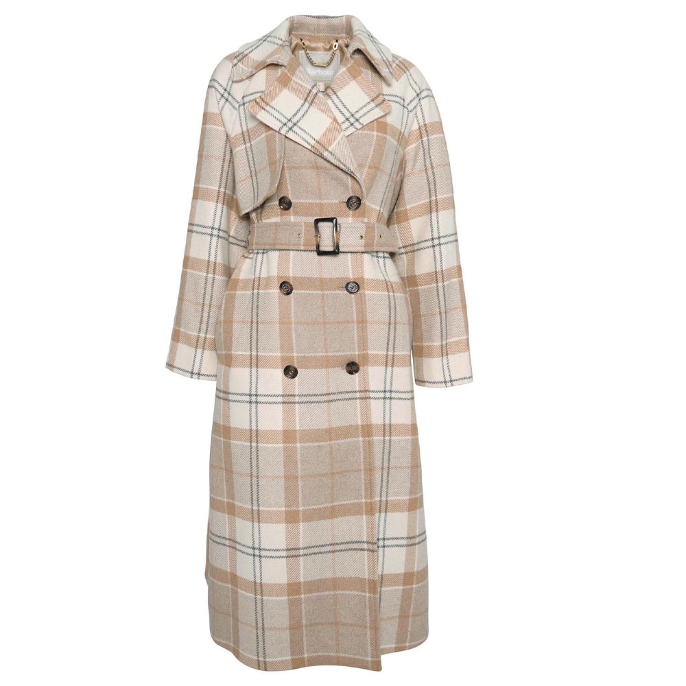 Barbour Damesjas Claudette Wool Winter White