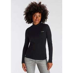 KangaROOS Longsleeve Lange mouwen, zeer figuurvolgend, effen, staande kraag