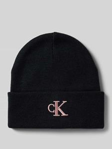Calvin Klein Monogram Embroidered Beanie Dames