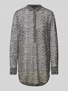 Comma Blouse met lange mouwen met animal-print