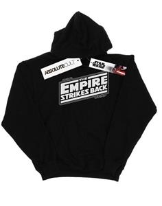 Star Wars Boys The Empire Strikes Back-logo-hoodie 12-13 zwart