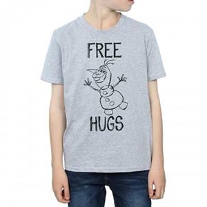 Frozen jongens gratis knuffels Olaf T-shirt 12-13 grijs