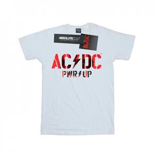 AC/DC jongens PWR UP fotologo T-shirt 12-13 wit