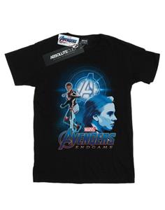 Marvel Girls Avengers Endgame Black Widow teampak katoenen T-shirt 12-13 zwart
