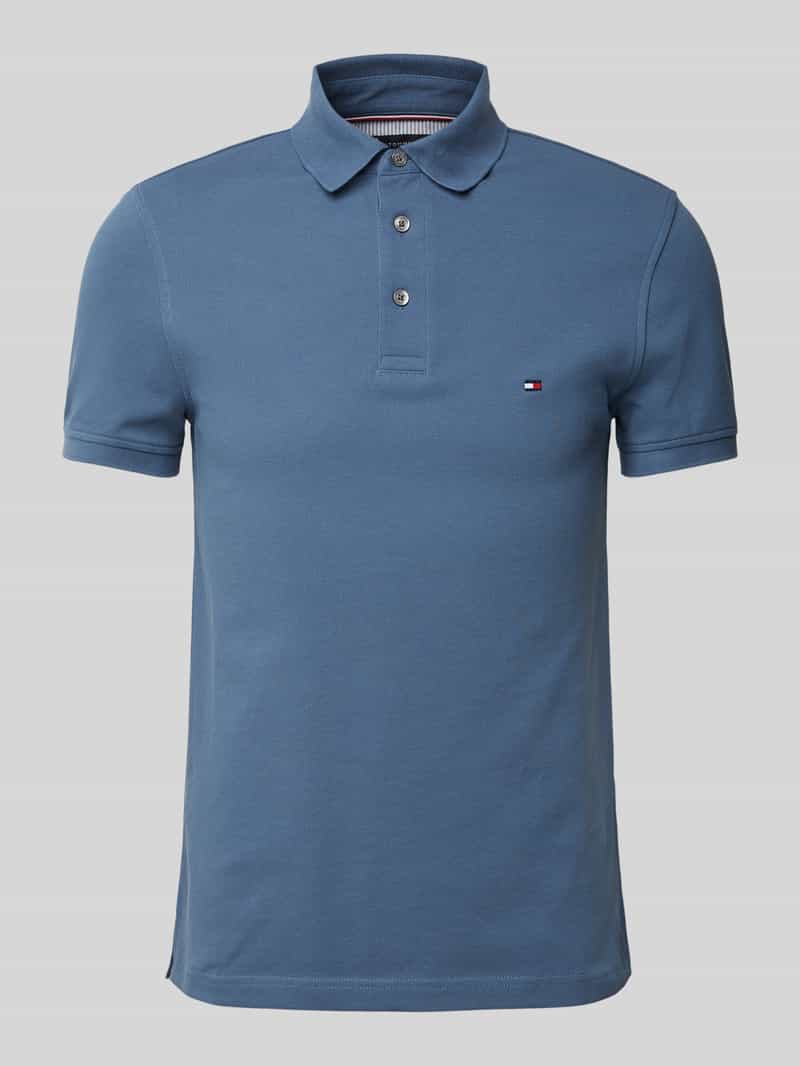 Tommy Hilfiger Slim fit poloshirt met logostitching, model '1985'