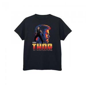 Avengers Infinity War jongens Thor karakter T-shirt 12-13 zwart