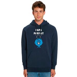 Monsieur Madame Sweat à capuche Homme - PAPA PARFAIT 2 XS marineblauwe kleur