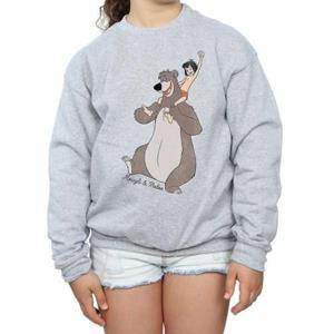 Pertemba FR - Apparel Jungle Book Klassiek Mowgli en Baloo-sweatshirt voor meisjes 12-13 zwart