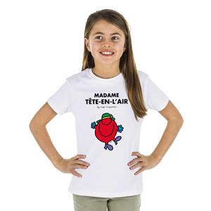 Monsieur Madame Kindershirt MADAME HEAD IN THE AIR 2 ans wit