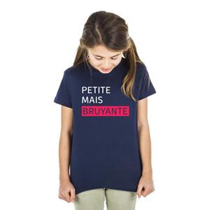 Les Éphémères Kindershirt KLEIN MAAR LUID 2 ans marineblauwe kleur