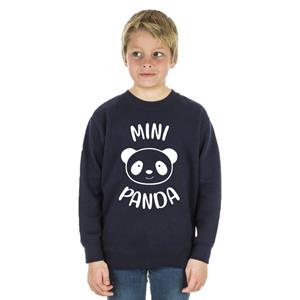 Les Éphémères MINI PANDA Kindersweater 4 ans marineblauwe kleur