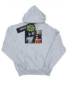 DC Comics Boys Batman TV-serie dynamische duofoto hoodie 12-13 wit