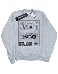 Disney Boys Cars Cruz Ramirez blauwdruk sweatshirt 12-13 zwart